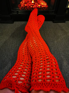 Thigh High Crochet Sock Slippers