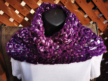 Load image into Gallery viewer, Purple Chunky Cowl Scarf