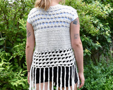 Load image into Gallery viewer, Triangles & Fringe Crochet Top in Cotton