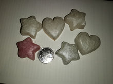 Load image into Gallery viewer, 6 pieces - Puff HEARTS and Puff STARS, 6 Worry Stones, Home Decor