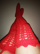 Load image into Gallery viewer, Thigh High Crochet Sock Slippers
