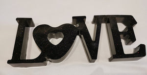 LOVE Sign, standing decoration, Ornament, Table Decoration