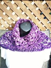 Load image into Gallery viewer, Purple Chunky Cowl Scarf
