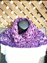 Load image into Gallery viewer, Purple Chunky Cowl Scarf