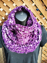 Load image into Gallery viewer, Purple Chunky Cowl Scarf