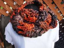Load image into Gallery viewer, Chunky Burnt Orange Infinity Scarf