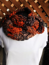 Load image into Gallery viewer, Chunky Burnt Orange Infinity Scarf