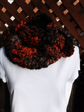 Load image into Gallery viewer, Chunky Burnt Orange Infinity Scarf