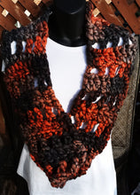 Load image into Gallery viewer, Chunky Burnt Orange Infinity Scarf