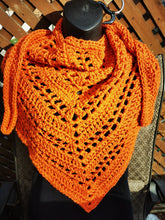 Load image into Gallery viewer, Burnt Orange Triangle Scarf, Wrap, Shawl