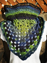 Load image into Gallery viewer, Collar Scarf, Blue Green Scarf