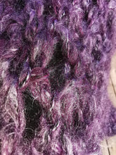 Load image into Gallery viewer, Purple Vest, Hygge Vest, Purple and Grey soft Mid Length Vest Jacket