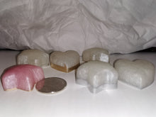 Load image into Gallery viewer, 6 pieces - Puff HEARTS and Puff STARS, 6 Worry Stones, Home Decor