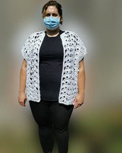 Load image into Gallery viewer, Open Lace Crochet Vest by Claudia's Crochet Creations in White