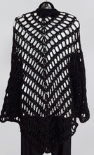 Load image into Gallery viewer, Black and Gold Cardigan, Crochet Cardigan