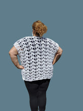 Load image into Gallery viewer, Open Lace Crochet Vest by Claudia's Crochet Creations in White