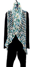 Load image into Gallery viewer, Crochet Boho-Chic Circular Long Cocoon Vest