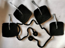 Load image into Gallery viewer, Graduation Hat Garland, Wall Decor, Dorm Decoration, Congratulation Gift, Crochet Graduation Bunting