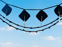 Load image into Gallery viewer, Graduation Hat Garland, Wall Decor, Dorm Decoration, Congratulation Gift, Crochet Graduation Bunting
