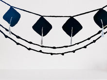 Load image into Gallery viewer, Graduation Hat Garland, Wall Decor, Dorm Decoration, Congratulation Gift, Crochet Graduation Bunting