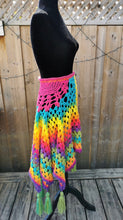 Load image into Gallery viewer, Rainbow Fairy Coat, Gypsy Shawl, Elven Shawl, Fantasy Shawl, Cosplay Costume, Medieval Costume