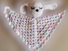 Load image into Gallery viewer, Sleeping Bunny Lovey, Security Blanket, Travel Blanket, Baby Soothie