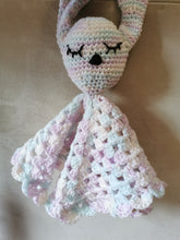 Load image into Gallery viewer, Sleeping Bunny Lovey, Security Blanket, Travel Blanket, Baby Soothie