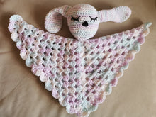 Load image into Gallery viewer, Sleeping Bunny Lovey, Security Blanket, Travel Blanket, Baby Soothie