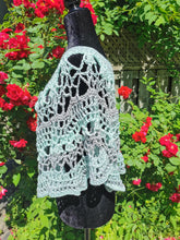 Load image into Gallery viewer, Crochet Cape, Fresh Mint Cape, Green Poncho