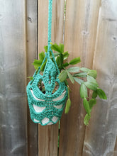 Load image into Gallery viewer, Monstera Leaf Plant Hanger, Crochet Pot Hanger, Pot Holder