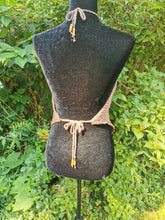 Load image into Gallery viewer, Kylie Jenner inspired Crochet Top, Backless Diamond Top, Diamond Halter Top