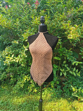 Load image into Gallery viewer, Kylie Jenner inspired Crochet Top, Backless Diamond Top, Diamond Halter Top