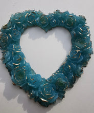Load image into Gallery viewer, Large Rose Heart Wreath, Heart Shaped Rose Decoration, Heart in Roses Decoration