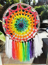Load image into Gallery viewer, Rainbow Mandala Wall Hanging