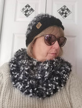 Load image into Gallery viewer, Chunky Hat with Matching Cowl Set, Adult Hat and Scarf, Handmade Hat & Cowl Set