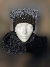 Load image into Gallery viewer, Chunky Hat with Matching Cowl Set, Adult Hat and Scarf, Handmade Hat & Cowl Set