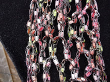 Load image into Gallery viewer, Peach, Green and Blush Scarf, Infinity Scarf, Travel Scarf, all season Accessory