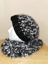 Load image into Gallery viewer, Chunky Hat with Matching Cowl Set, Adult Hat and Scarf, Handmade Hat & Cowl Set