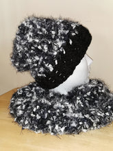 Load image into Gallery viewer, Chunky Hat with Matching Cowl Set, Adult Hat and Scarf, Handmade Hat & Cowl Set