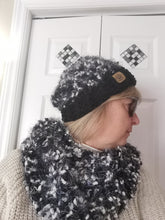 Load image into Gallery viewer, Chunky Hat with Matching Cowl Set, Adult Hat and Scarf, Handmade Hat & Cowl Set