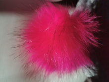 Load image into Gallery viewer, Chunky Hat with Heart, Large Adult Hat, Handmade crochet Heart Hat with Pompom