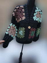 Load image into Gallery viewer, Green and Brown Granny Square Jacket