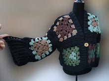 Load image into Gallery viewer, Green and Brown Granny Square Jacket