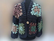 Load image into Gallery viewer, Green and Brown Granny Square Jacket