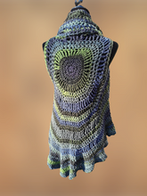 Load image into Gallery viewer, Crochet Boho-Chic Circular Vest