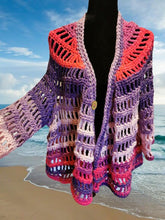Load image into Gallery viewer, Purple and Pink Ombre Cardigan