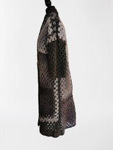 Load image into Gallery viewer, Long Crochet Coat, Granny Square Jacket, Long Granny Square Cardigan, Crochet Jacket