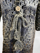 Load image into Gallery viewer, Long Crochet Coat, Granny Square Jacket, Long Granny Square Cardigan, Crochet Jacket