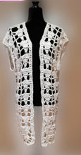 Load image into Gallery viewer, Open Lace Vest in White Opalescent