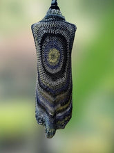 Load image into Gallery viewer, Crochet Boho Chic Circular Vest by Claudias Crochet Creations